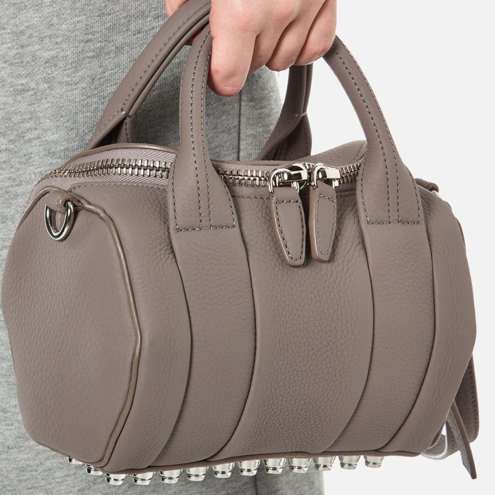 LIKE NEW Alexander Wang Mini Rockie Bag in Mink Gray